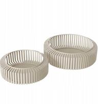 Boltze VIKI metaliniai dekoratyviniai dubenėliai, 2 vnt. 24–30 cm skersmens