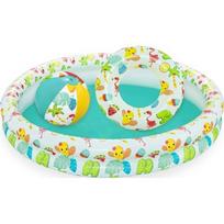 Pripučiamas baseinas su ratu ir kamuoliais, 3-in-1, 122x20 cm, Bestway