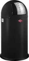 Šiukšliadėžė Wesco Pushboy 50 l, juoda matinė, su stumdomu dangčiu