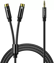 Orico AXRF audio cable mini jack 3.5 mm to 2x RCA female 5 m - juodas