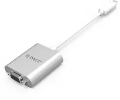 Orico PTAV USB-C - VGA adapter and 3.5 mm Full HD mini jack 0.15 m - sidabrinis