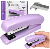 Lean Biuro segiklis 24/6 ir 26/6 sąsagėlėms, violetinis, 12 × 5 × 2,5 cm