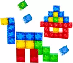 Lean Toys Magnetinės konstravimo kaladėlės, kubo formos, įvairiaspalvės, 160 vnt.