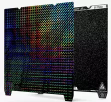 3D spausdinimo paviršius dvipusis PEI grubus + PET "phantom" 315*310mm su įkirptėmis (K1 Max，Ender-3 V3 Plus) CREALITY