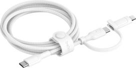 BELKIN 2-in-1 USB-C + Lightning cable, white (CAC003hq1.5MWH)