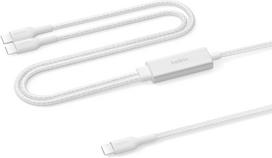 BELKIN BoostCharge Pro 140W Dual USB-C cable, 1.5m, white (CAC004hq1.5MWH)