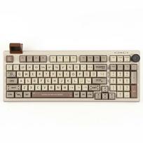 Epomaker RT100 Mechanical Keyboard Retro ANSI Wisteria Linear Switch white/white