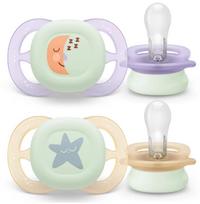 PHILIPS Avent SCF075/07 Pacifier Ultra Start Nakts 2pcs