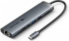 Vention USB-C 9in1 4k 60Hz 100W Grey