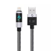 Orico LDA2L data transfer and charging cable | USB-A to Lightning | 12W | with LED display | 0.5m | black, silver