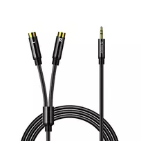 Orico AXRF audio cable mini jack 3.5 mm to 2x RCA female 5 m - black