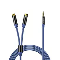 Orico AXRF audio cable mini jack 3.5 mm to 2x RCA female 2 m - blue