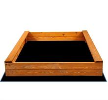 Medinė smėlio dėžė su geotekstilės pagrindu, Springos PS120IE, 120x120 cm