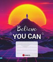 Disco Motivation sąsiuvinis, 32 lapai, langeliai