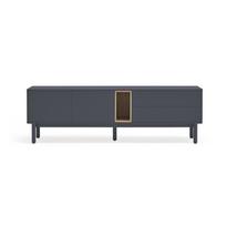 Tamsiai pilkas TV staliukas 180x56 cm Corvo - Teulat