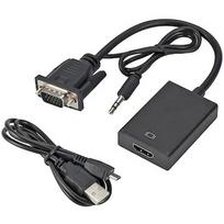 RoGer Adapter to Transfer VGA to HDMI (+Audio) AD15648