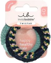 Plaukų gumytė, rinkinys Invisibobble Twistar, žalia sp., 3 vnt.
