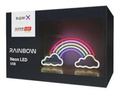 Sieninė LED neoninė lempa naktinis šviestuvas Vaivorykštė USB 5V SuperLED