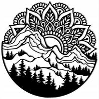 3D sieninė dekoracija svetainei MANDALA A261 60cm