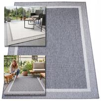 Eureka Home Lygiaustas Lauko Kilimas 60x110 cm, Atsparus Vandeniui, Pilkas