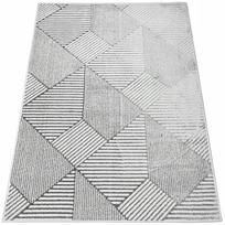 Modernus svetainės kilimas 120x170cm pilkas Glamour minkštas madingas žvilgantis