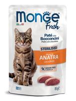 Šlapias kačių maistas Monge Pate with Chunkies Sterilised, antiena, 0.085 kg