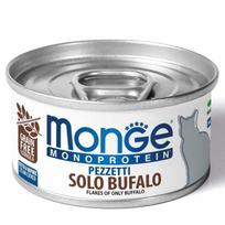 Šlapias kačių maistas Monge Monoprotein Flakes Of Only, buivolo mėsa, 0.08 kg
