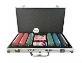 Extralink Pokerio rinkinys 300 žetonų, 2 kaladės ir kauliukų dėklas