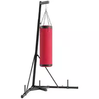 Reguliuojamo aukščio 185–231 cm bokso maišo stovas, laisvai pastatomas laikiklis su trikampe baze ir svorių laikikliu