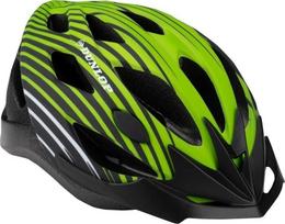 Dviratininkų šalmas universalus Dunlop, juoda sp./žalia sp., M