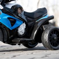 Vaikiškas elektrinis motociklas, mėlyna sp./balta sp./juoda sp.