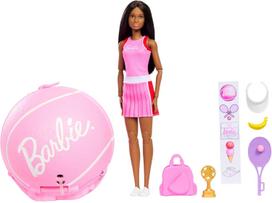 Lėlė su priedais Mattel Barbie Team Roll & Reveal Tennis, 30 cm, rožinė sp.