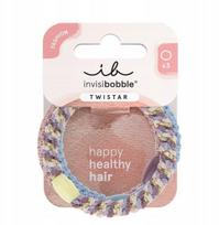 Plaukų gumytė, rinkinys Invisibobble Twistar Lavender Braids, mėlyna sp./rožinė sp., 3 vnt.