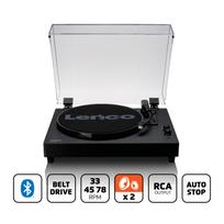 LENCO LS-60BK turntable with built-in speakers, black (A006100)