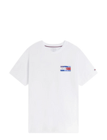 Tommy Hilfiger - Brand Love Back Flag Graphic Tee - Marškinėliai trumpomis rankovėmis - Balta