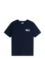 Tommy Hilfiger - Brand Love Back Flag Graphic Tee - Marškinėliai trumpomis rankovėmis - Tamsiai mėlyna