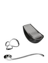 Alessi - Set Consisting Of "Vabene" Pasta Measure, "Voile" Spaghetti Measure And "Parmenide" Grater - Makaronų gaminimo aparatai ir priedai - Sidabro