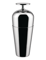 Alessi - “Parisienne” Cocktail Shaker In 18/10 Stainless Steel - Plaktuvai ir kokteilių reikmenys - Sidabro