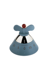 Alessi - Kitchen Timer In Thermoplastic, Light Blue Mechanical Movement - Termometrai ir laikmačiai - Mėlyna