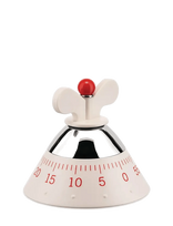 Alessi - Kitchen Timer In Thermoplastic, White Mechanical Movement - Termometrai ir laikmačiai - Balta