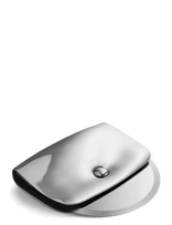 Alessi - Pizza Cutter In 18/10 Stainless Steel Blade In Steel Aisi 420 - Picos pjaustyklės ir priedai - Sidabro