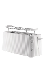 Alessi - Long Double Wide Grate In Thermoplastic, White Brioche Warmer European Plug 1700W - Skrudintuvas - Balta