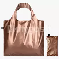 LOQI pirkinių krepšys „METALLIC Rose Gold Bag“