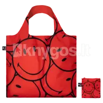 LOQI pirkinių krepšys „Smiley Red Lucky Red Recycled Bag“