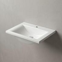 Akmens mases praustuvas Q-700, 69,5 x 49,5 cm, baltas