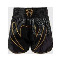 Venum Serpenti Muay Thai šortai - juoda/sidabrinė/auksinė