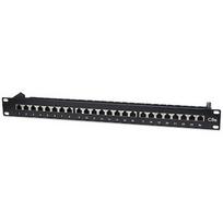 Intellinet 513487 Patch panel STP Cat5e 1U 24-porty RJ45, czarny 513487