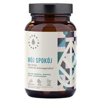 „Aura Herbals“ „Calm & Stress-Free + KSM-66 Ashwagandha“ – 60 kapsulių