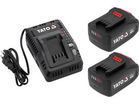 Priedų rinkinys Yato YT-828510; 18 V; 2x4,0 Ah akum.
