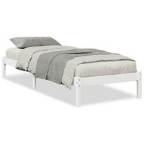 vidaXL Lovos rėmas be čiužinio, baltas, 90x210cm, pušis, itin ilgas